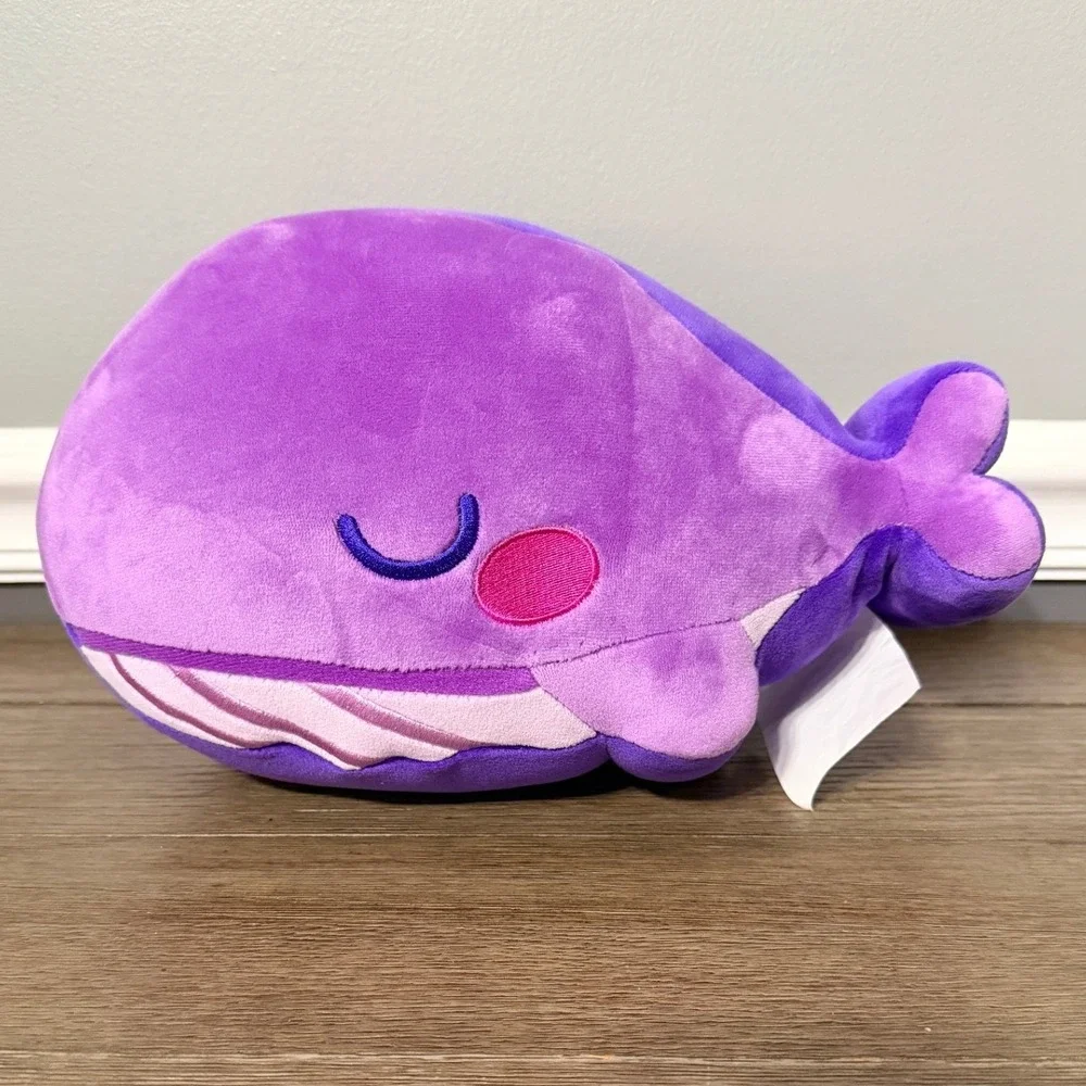 BTS TinyTAN Purple Whale Plush Stuffed Animal Big Hit Entertainment K-Pop ARMY